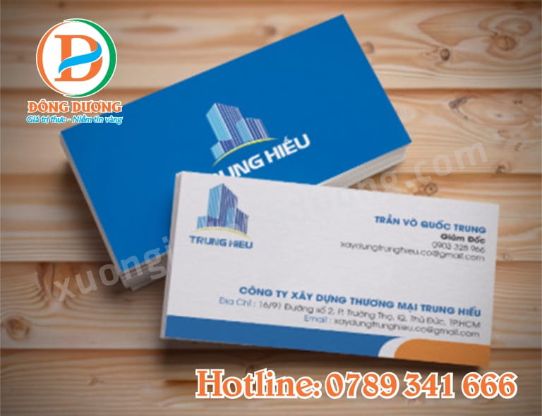 in card visit tai Ha Dong